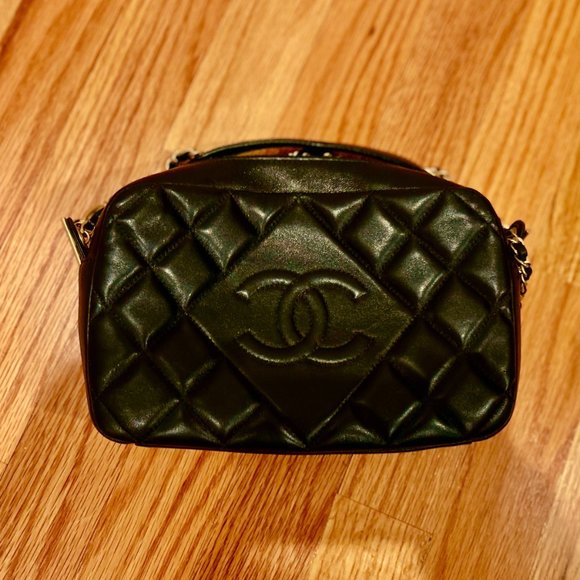 CHANEL Small Diamond CC Camera Bag - Picture 1 of 10